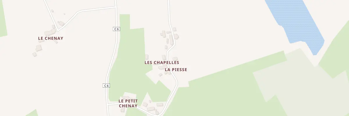 Plan du 6 La Piesse à La Bruère-sur-Loir