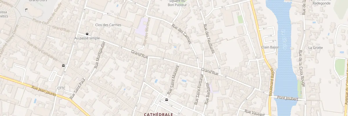Plan du 86 Grand Rue à Poitiers