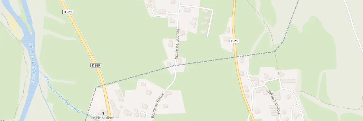 Plan du 5001 Baupeillas à Bazus-Aure