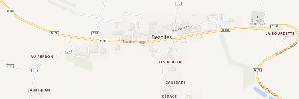 Plan du 5036 Rue de la liberté à Bezolles