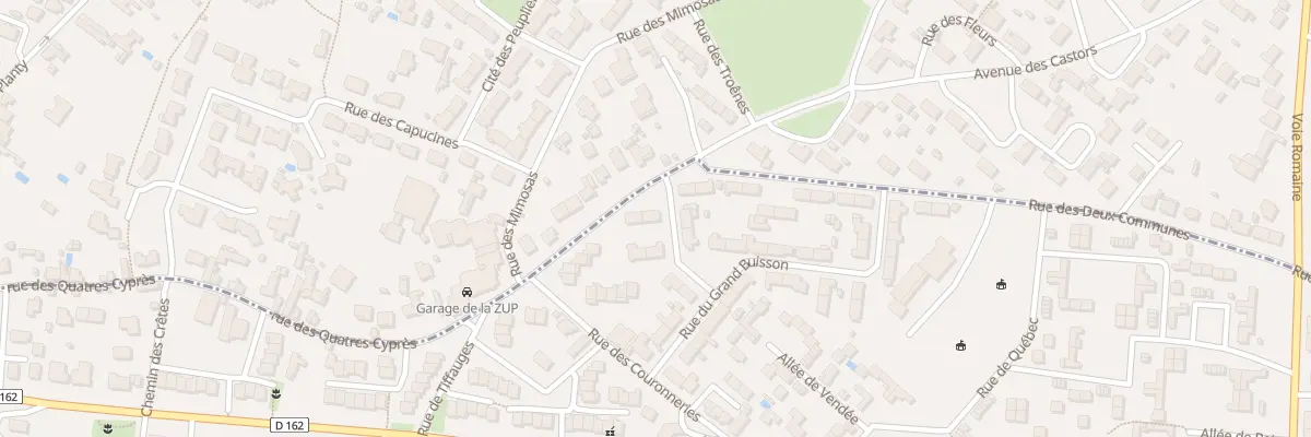 Plan du 7 Rue Haute des 4 Cyprès à Poitiers