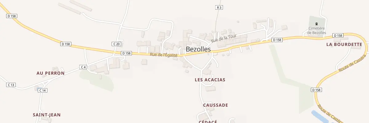 Plan du 12 Rue de la liberté à Bezolles