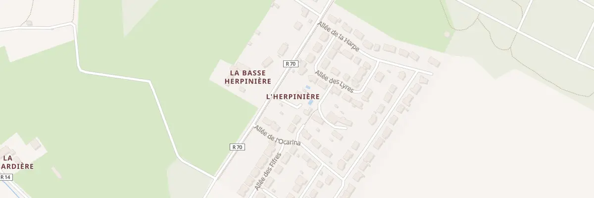 Plan du 1 Rue de L Herpiniere à Parigné-l’Évêque