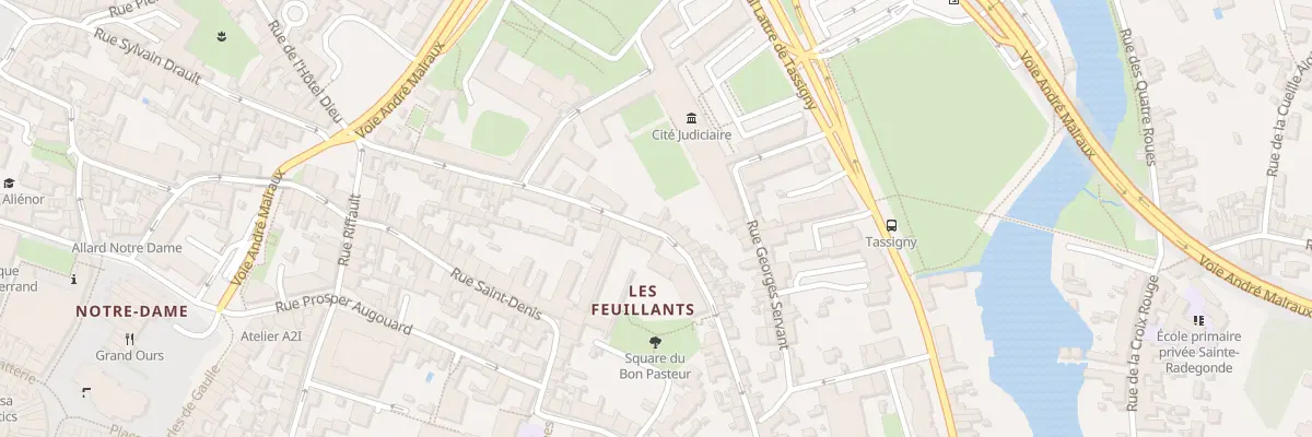 Plan du 15 Rue des Feuillants à Poitiers