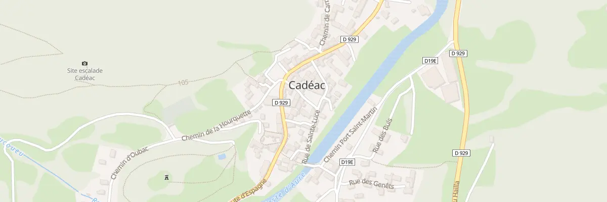 Plan du 5034 Le Village à Cadéac