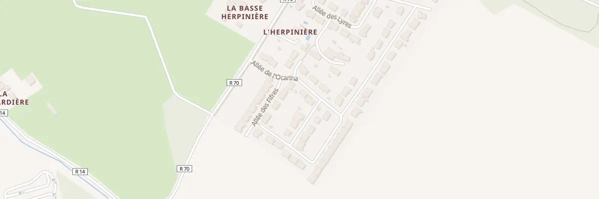 Plan du 4 All de l’Ocarina à Parigné-l’Évêque