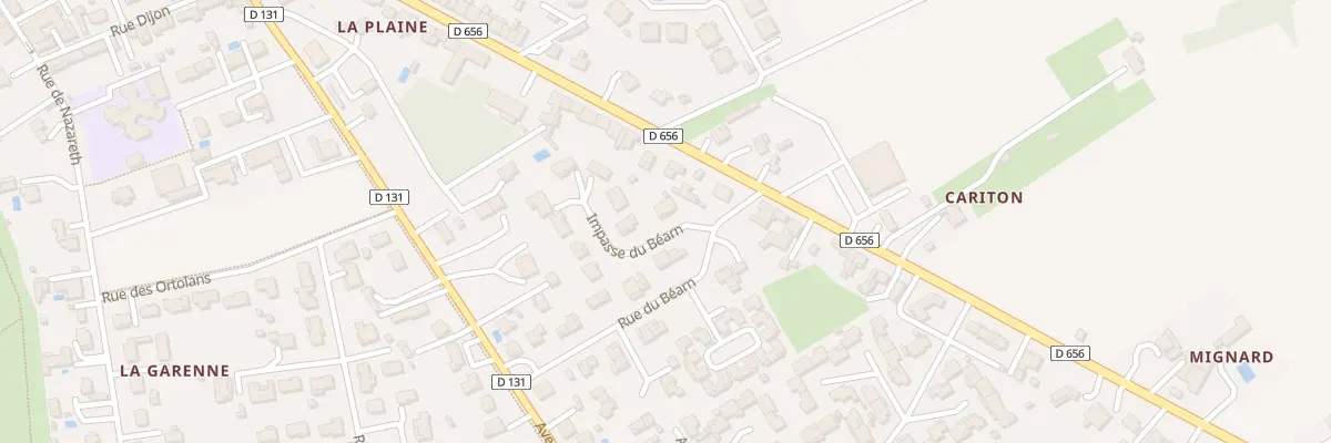 Plan du 2 Imp du Bearn à Nérac