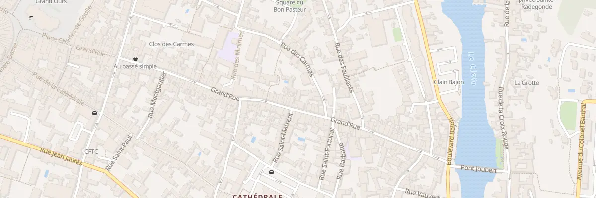 Plan du 74 Grand Rue à Poitiers