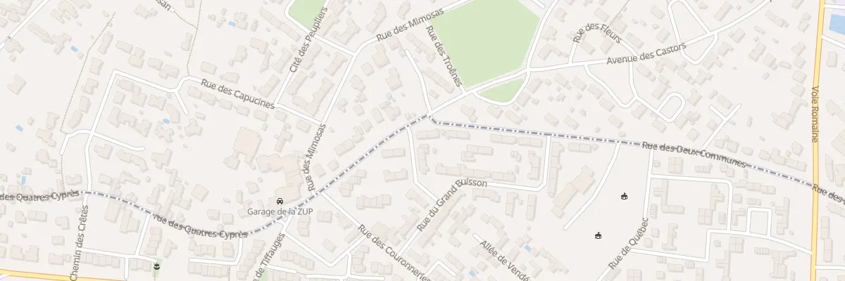 Plan du 8 Rue Haute des 4 Cyprès à Poitiers