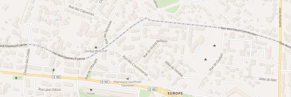 Plan du 1 Rue Haute des 4 Cyprès à Poitiers