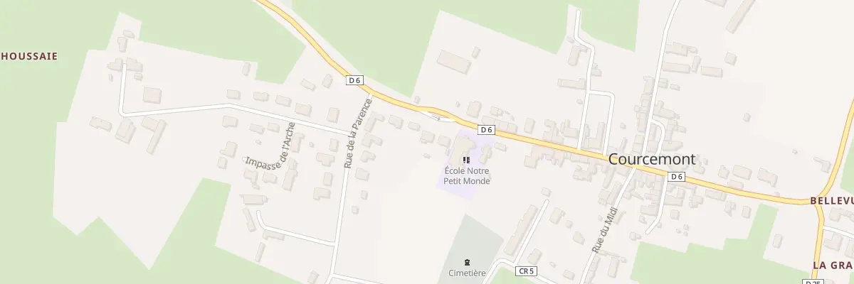 Plan du 47 Rue de la Libération à Courcemont