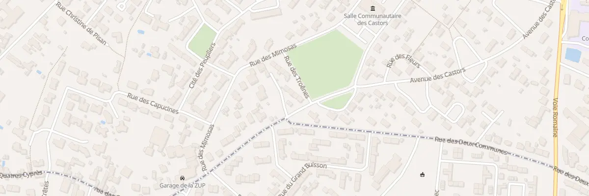 Plan du 3 Rue des Troenes à Buxerolles