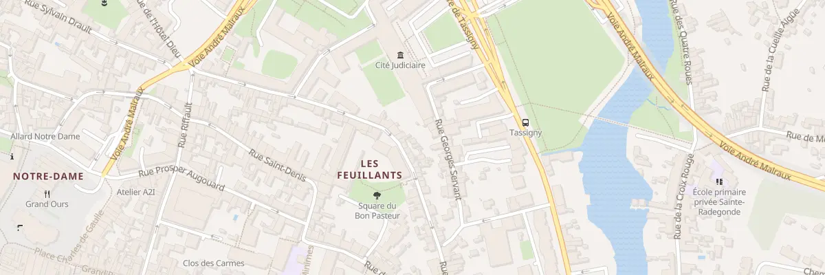 Plan du 23 Rue des Feuillants à Poitiers