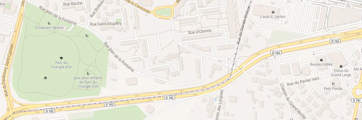 Plan du 10 Rue des Lilas à Poitiers