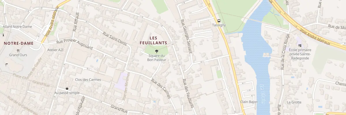 Plan du 38 Rue des Feuillants à Poitiers