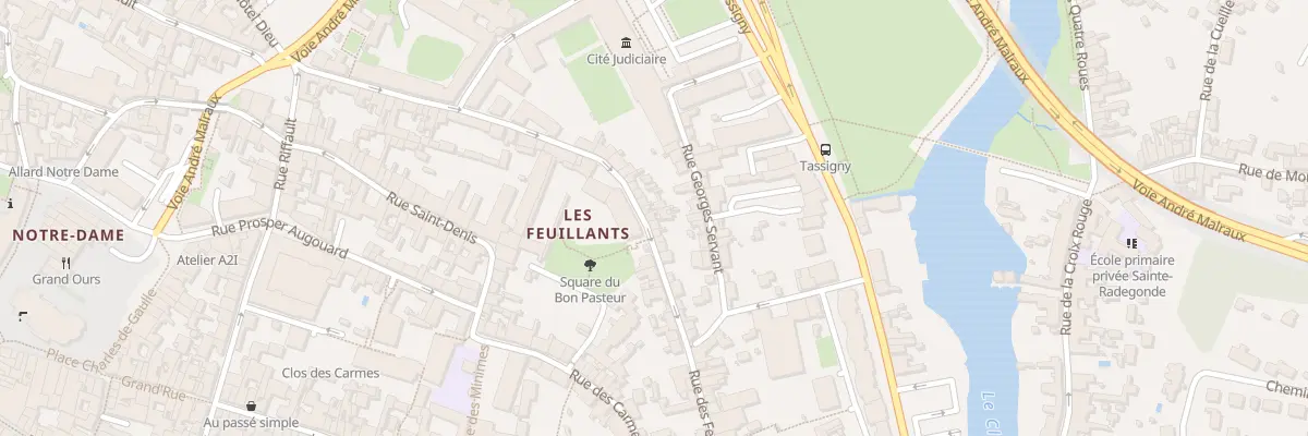 Plan du 33 Rue des Feuillants à Poitiers