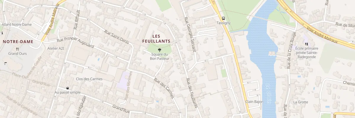 Plan du 40 Rue des Feuillants à Poitiers