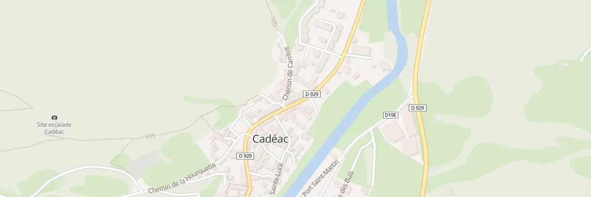 Plan du 44 Rte de Pene Tailhade à Cadéac