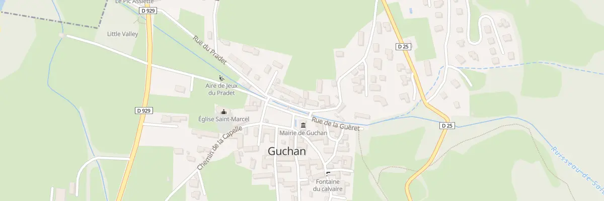 Plan du 5058 Le Village à Guchan
