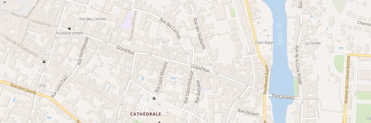 Plan du 64 Grand Rue à Poitiers