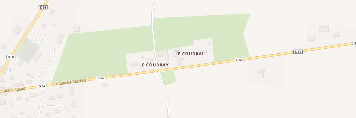 Plan du 175 Le Coudray à Couesmes