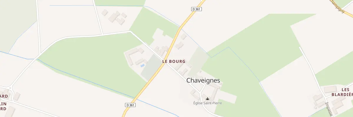 Plan du 4A Le Bourg à Chaveignes