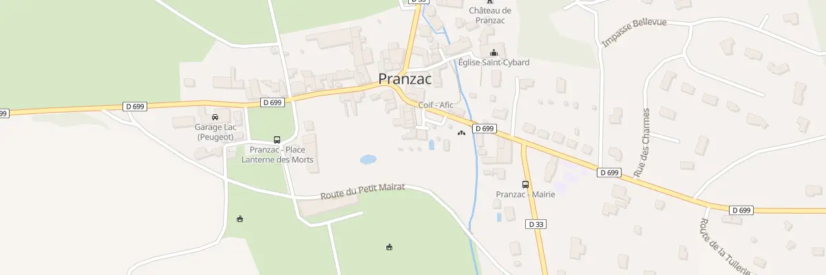 Plan du 3 Pl du Marché à Pranzac