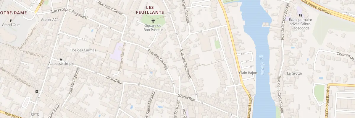 Plan du 54 Rue des Feuillants à Poitiers