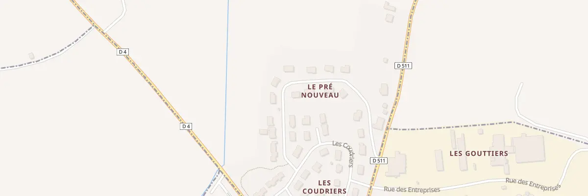 Plan du 8 Rue du Pré Nouveau à Saint-Aubin-d’Appenai