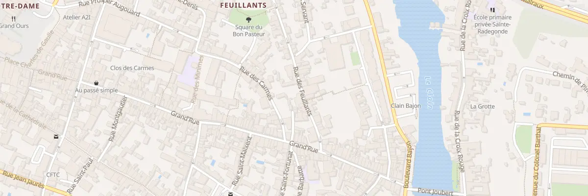 Plan du 56 Rue des Feuillants à Poitiers