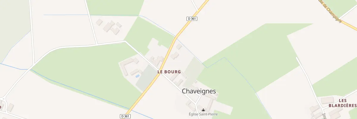 Plan du 99 Le Bourg à Chaveignes