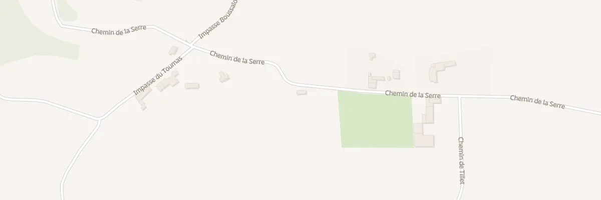 Plan du 1432 Che de la Serre à Sarraguzan