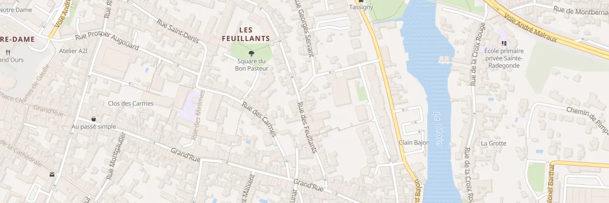 Plan du 59 Rue des Feuillants à Poitiers