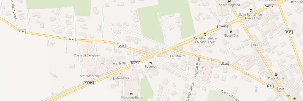 Plan du 25 Route Departementale 6015 à Saint-Romain-de-Colbosc