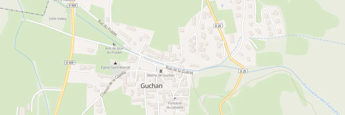 Plan du 5020 Le Village à Guchan