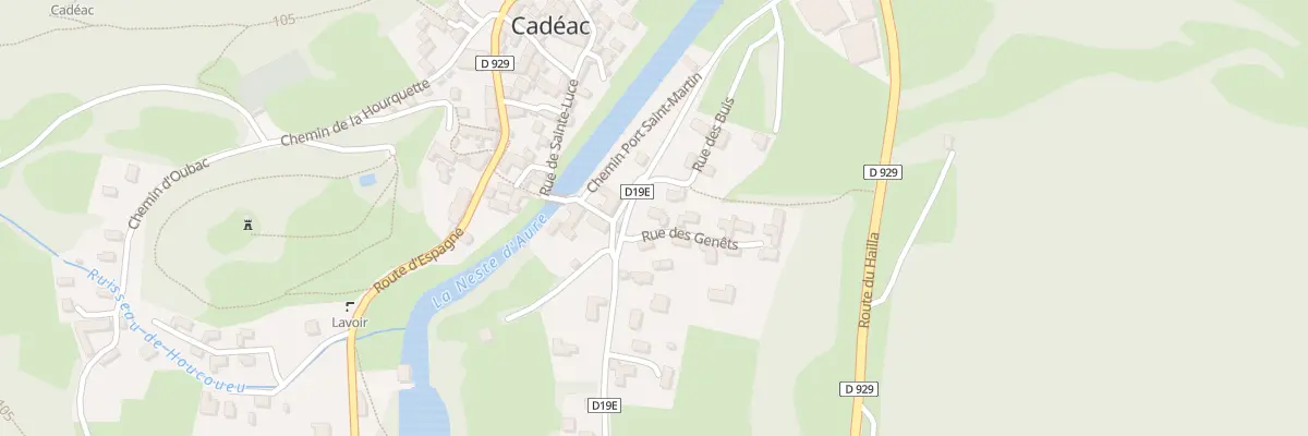Plan du 1 Rue des Genets à Cadéac