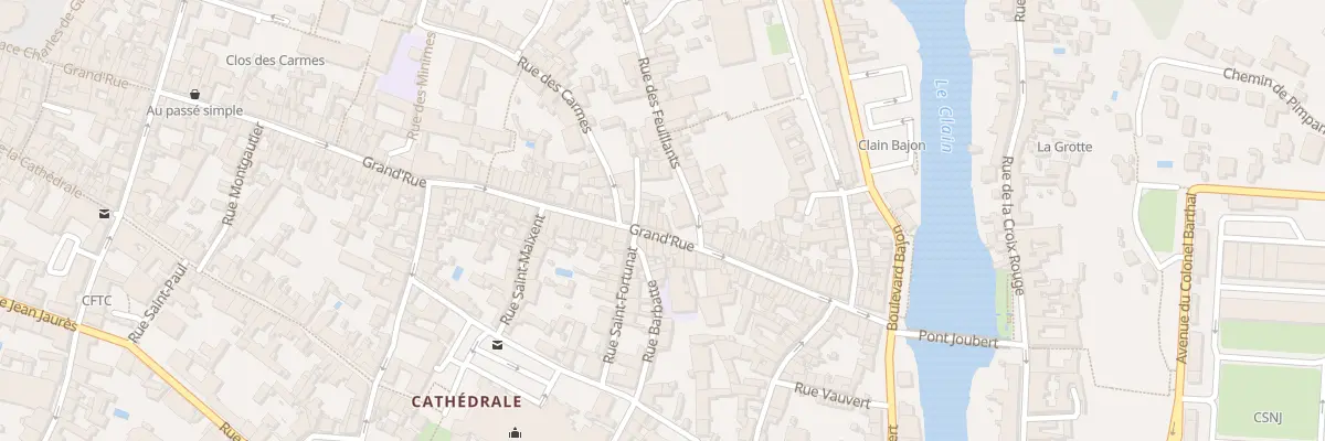 Plan du 54 Grand Rue à Poitiers