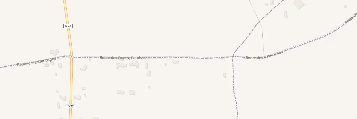 Plan du 250 Rte des Quatre Paroisses à La Lande-Saint-Léger