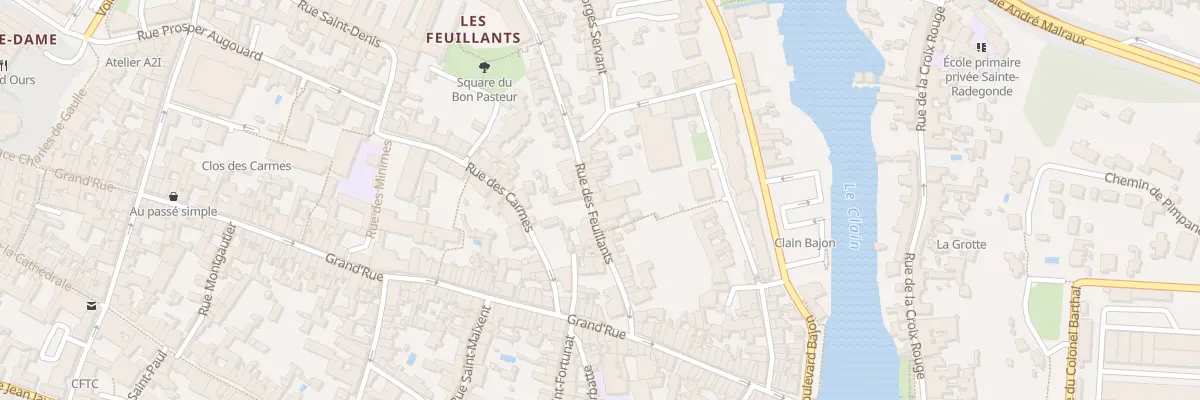Plan du 69 Rue des Feuillants à Poitiers