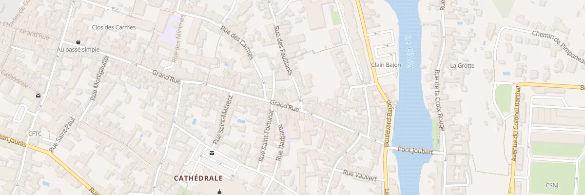 Plan du 50 Grand Rue à Poitiers
