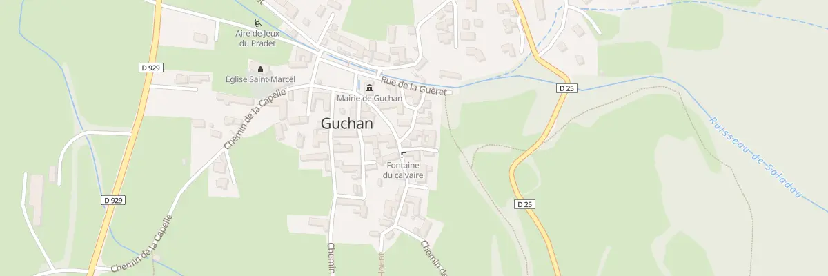 Plan du 5061 Le Village à Guchan