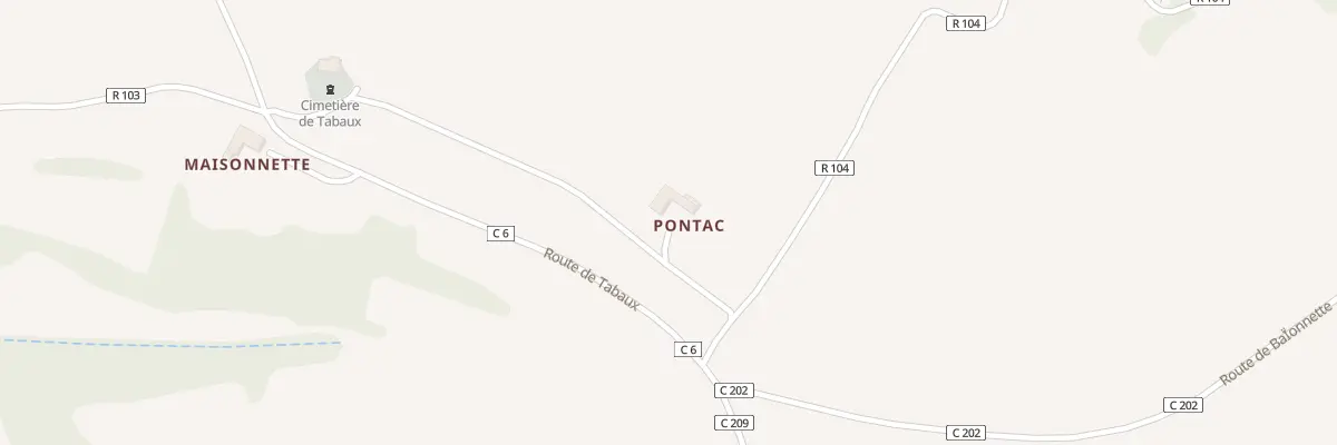 Plan du 5028 Pontac à Caillavet