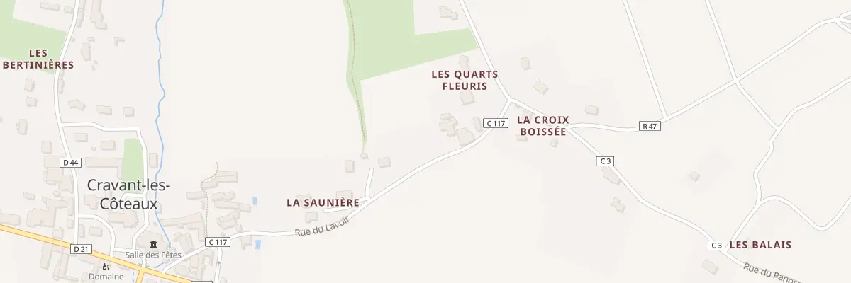 Plan du 12 Rue des Coteaux à Cravant-les-Côteaux