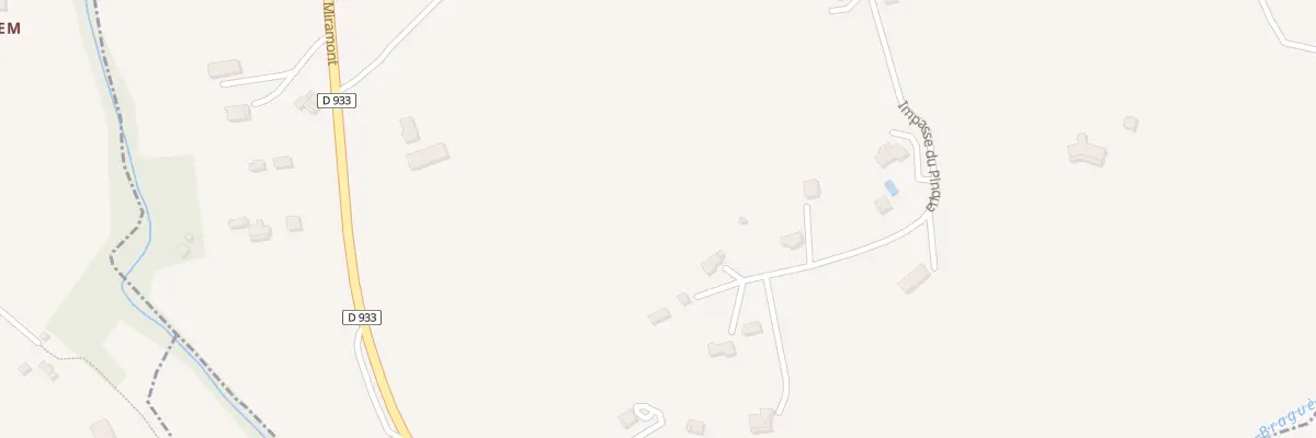 Plan du 581 Imp du Pinqua à Agnac