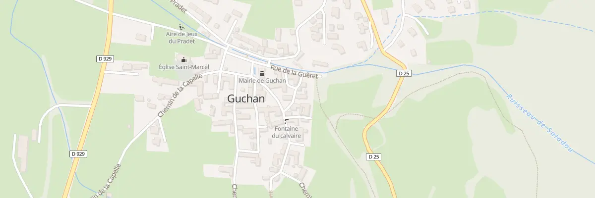 Plan du 5060 Le Village à Guchan