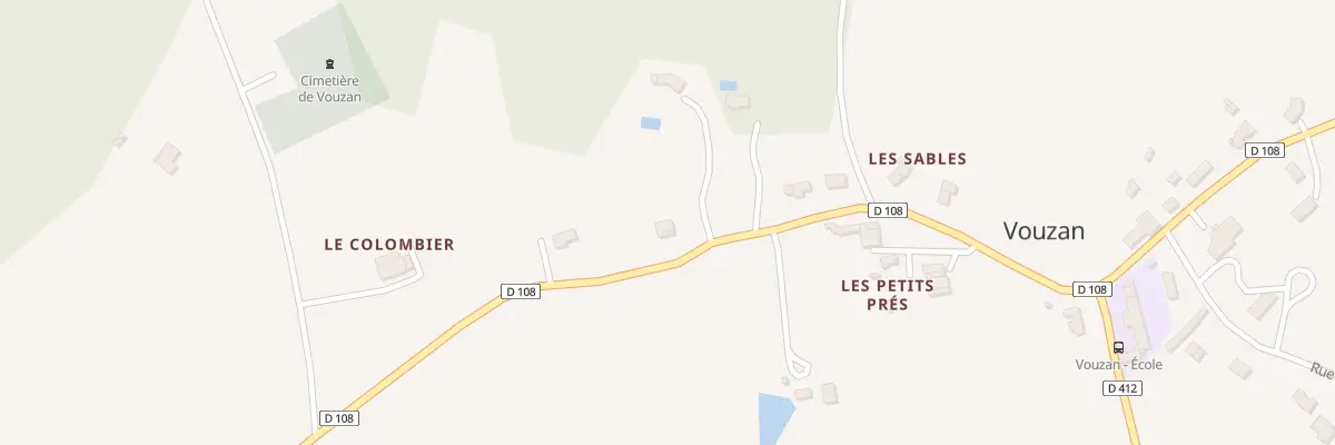 Plan du 344 Rue des Petits Prés à Vouzan