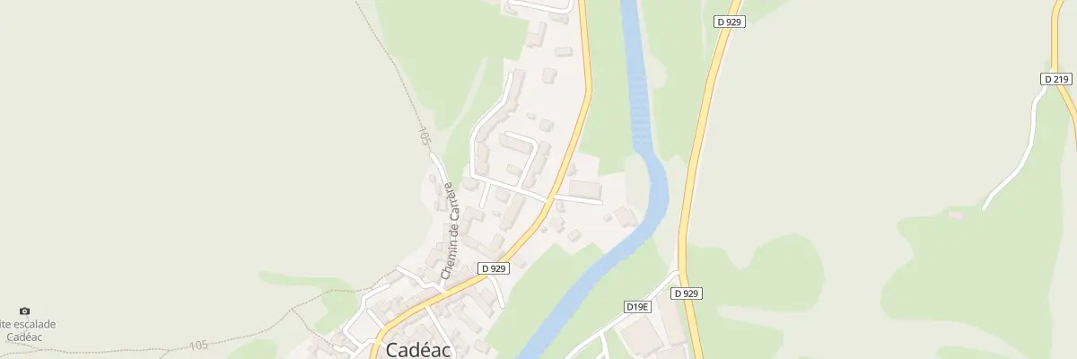 Plan du 10 Carrère à Cadéac