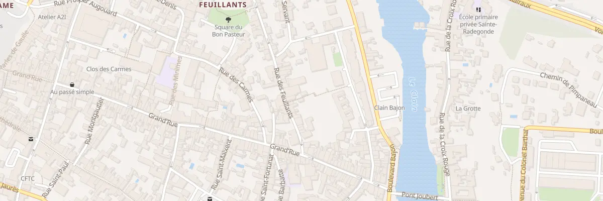 Plan du 77 Rue des Feuillants à Poitiers