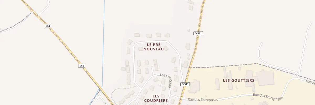 Plan du 12 Rue du Pré Nouveau à Saint-Aubin-d’Appenai