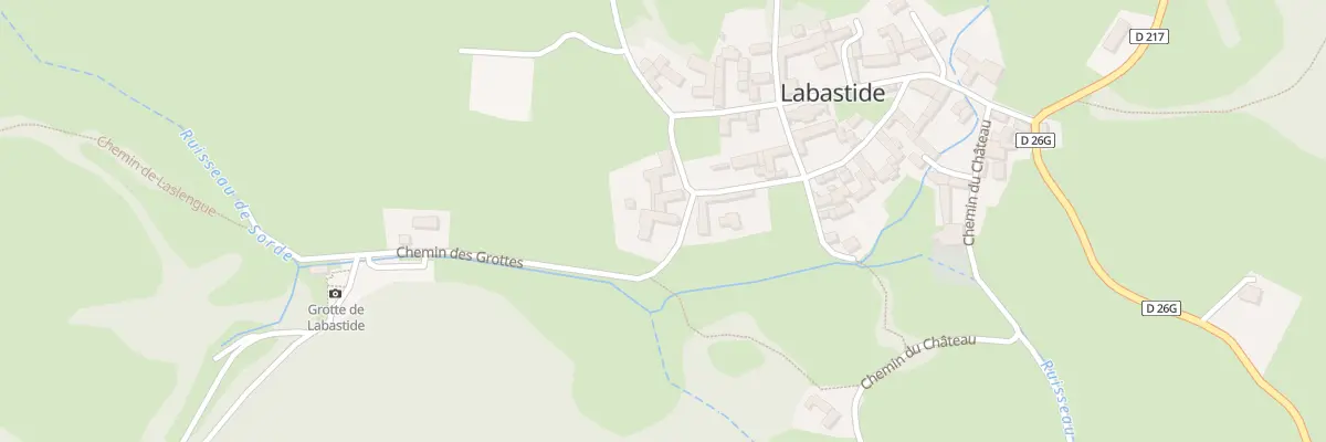 Plan du 5034 Courreges à Labastide